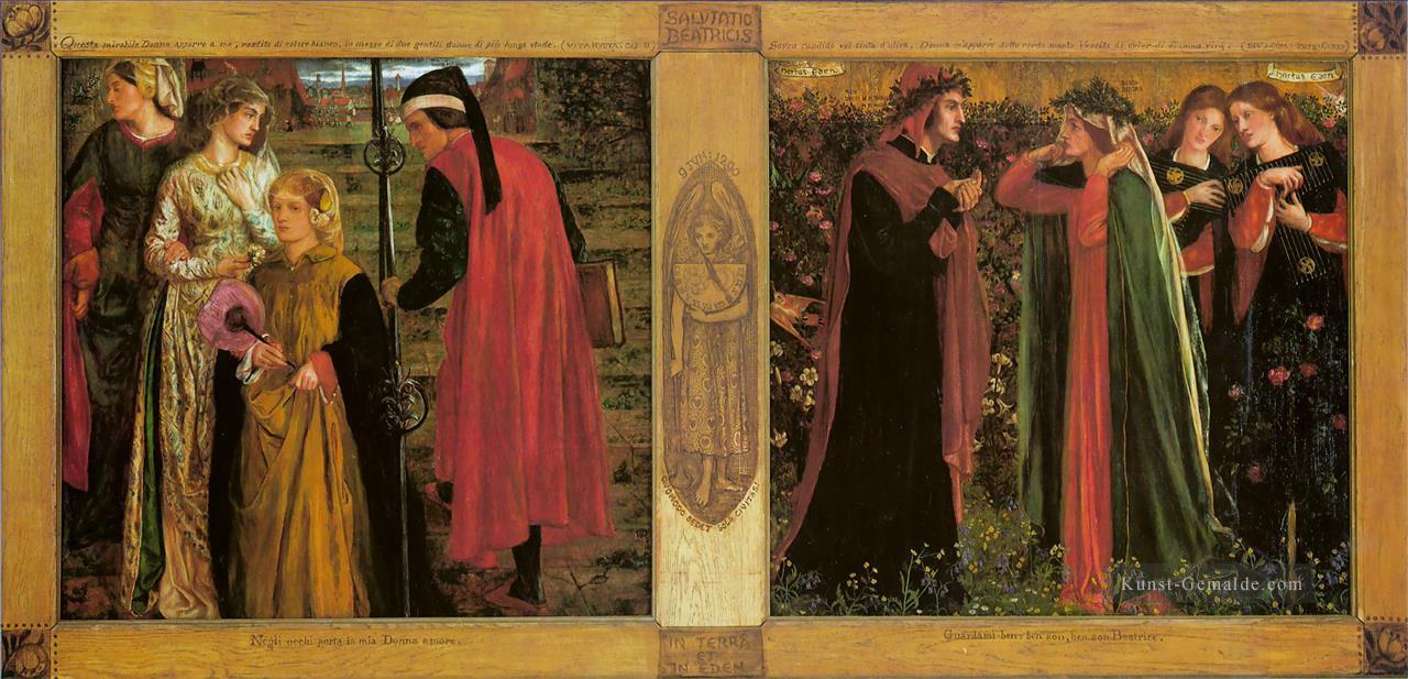 Die Anrede von Beatrice Präraffaeliten Bruderschaft Dante Gabriel Rossetti Ölgemälde